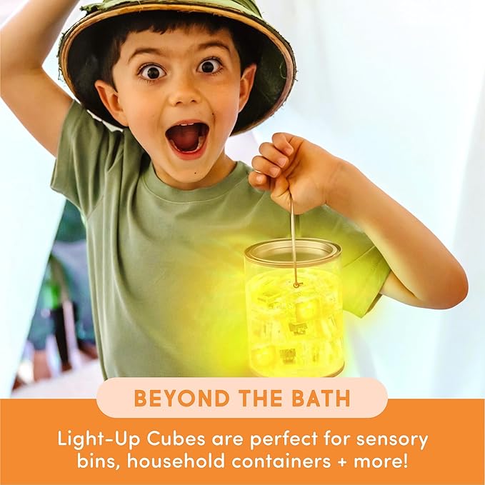 Glo Pals x Sesame Street Water-Activated Light-Up Cubes Bundle for Sensory Play - 12 Packs (Easy as A,B,C)