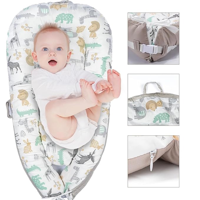 Cotton Baby Recliner Replacement Cover, Newborn Crib Cover Breathable Machine Washable