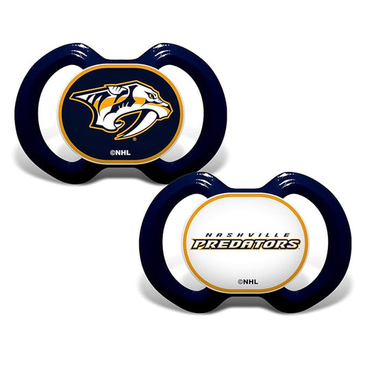 Baby Fanatic Pacifier 2-Pack - NHL Nashville Predators - Officially Licensed League Gear
