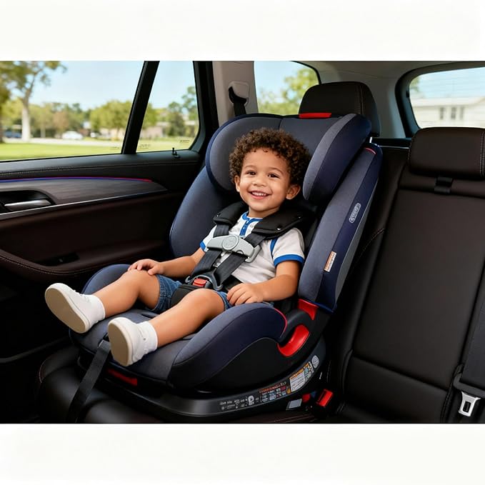 Anti Escape Car Seat Buckle Guard & Chest Harness Clip Lock - Child Safety Buckle Lock for Kids, Toddler, Stroller and Car Seat Belt (Style B, Black 2 Pack)