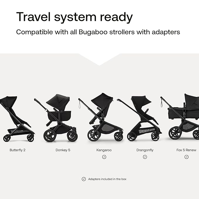 Bugaboo Turtle Air Shield by Nuna car seat + Recline Base