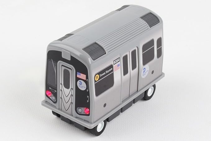 Daron MTA Subway Pullback Toy w/ Light & Sound TT3501 Grey