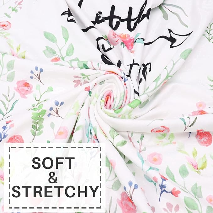Baby Car Seat Covers Girls, Little Sister Car Seat Canopy for Infant, Multiuse Nursing Covers, Floral Theme Newborn Carrier Cover Summer, Breastfeeding Scarf, Ultra-Soft Breathable