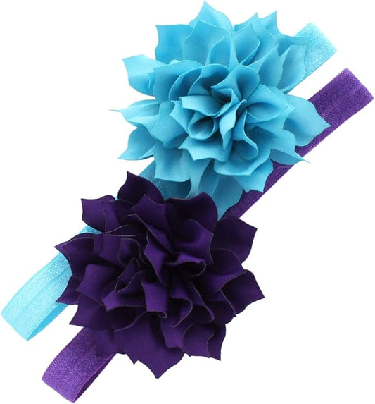 My Lello Petal Flower Headbands Baby - Girls - Toddler Stretchy Elastic Pair