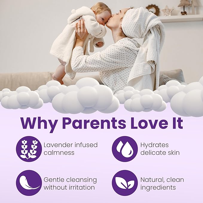 Magnesium Body Wash for Kids | Magnesium Body Wash for Sleep Bedtime Relaxation & Peaceful Nights | Calming Cleanser with Lavender, Chamomile & Vitamins D & K | Hydrates and Soothing Relief
