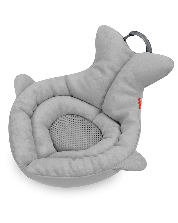 Skip Hop Soft Sink Baby Bath Tub and Smart Sling 3-Stage Whale Tub Bundle, Moby, Grey