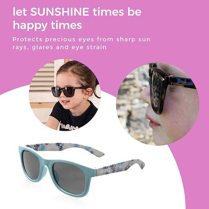 BANZ Baby Jbanz Infant Sunglasses, 0-24 Months - Baby Sunglasses with 100% UV Eye Protection With Glare Reduction
