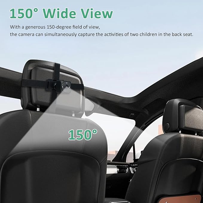 Shkalacar Baby Car Mirror Safely Monitor Infant Child, 4.3'' HD 1080P Infant Car Seat Camera Rear Facing Backseat Camera with Wide Clear View for Kids Pets