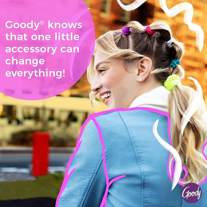 GOODY Kids Ouchless Classic Headband, Assorted Colors - For All Hair Types - Beautiful Design for Instant Style - Pain-Free Hair Accessories for Boys, and Girls, 5 Count (Pack of 2)