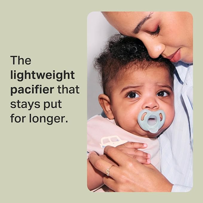 Tommee Tippee Ultra-Light Silicone Pacifier,6-18 Months,Symmetrical One-Piece Design,BPA-Free Silicone Binkies,Pink/Violet/Yellow,(Pack of 48)