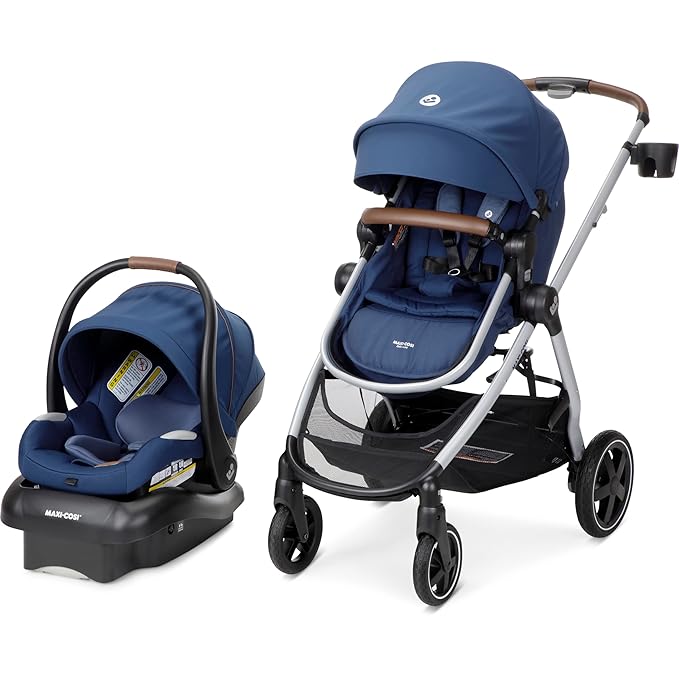 Maxi-Cosi Zelia² Luxe 5-in-1 Modular Travel System, Choose Between 5 Modes of use & Mico 30 Stand-Alone Additional Infant Car Seat Base, Black, One Size