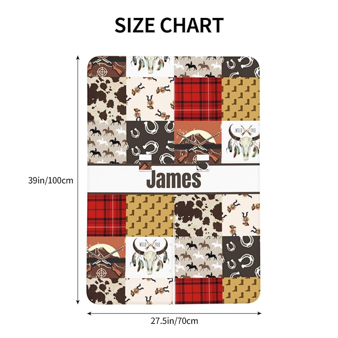 Personalized Baby Car Seat Canopy for Babies with Name, Custom Cowboy Western Car Seat Covers for Boys, Opening Minky Nursing Breastfeeding Stroller Cover Carseat Canopies for Infant Newborn