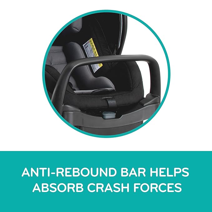 Pivot Xpand Modular Travel System with LiteMax Infant Car Seat with Anti-Rebound Bar (Ayrshire Black)