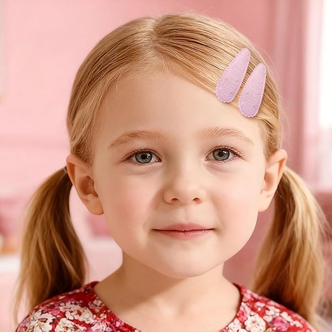 choicbaby 8pcs Baby Girl Hair Bow Clips Set, Pink Toddler Hair Clips Boutique Grosgrain Ribbon Bow Hair Barrettes Accessories for Infant Toddler Kids