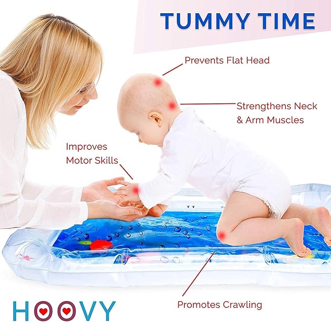 Tummy Time Water Mat for Babies - Fill N Fun Play Mat for Children and Infants, Fun Colorful