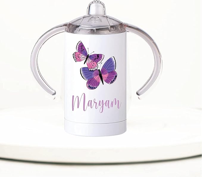 Personalized Baby Purple Butterfly Gift - Baby Brush & Comb Set - Toddler Girl Gifts Set - ECO Friendly Inks
