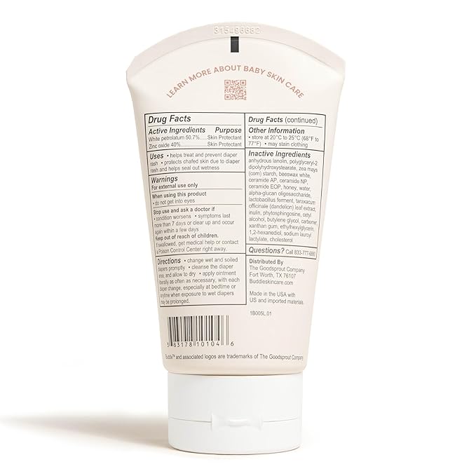 Buddle Diaper Rash Rescue Healing Ointment & Wonder Wipes 2-Piece Kit, 40% Zinc Oxide, Repairs Baby Bottom, 4oz, 60 Wipes