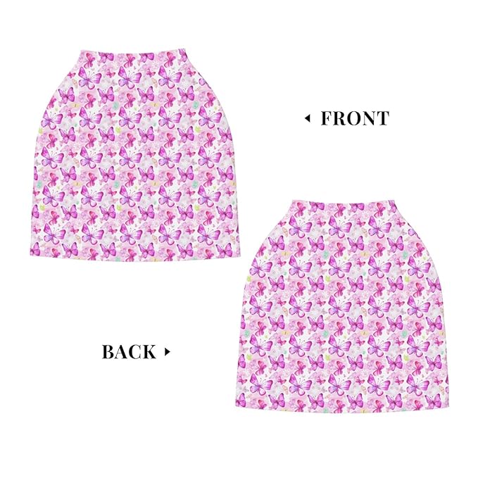 Butterfly Baby Car Seat Covers Canopy Covers Baby Multi-Use Car Seat Canopy Carrier Cover, Breathable Breastfeeding Cover Boys & Girls
