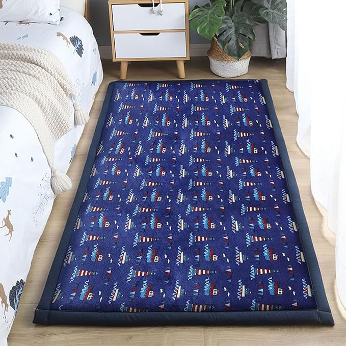 Play Crawling mat for Nursery Baby, Extra Soft Activity Floor Mat for Kids Playroom Bedroom- Boat lighthouse-60 * 200cm