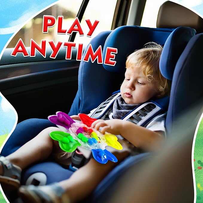 Easter Basket Stuffers Color Sorting Sensory Toys, Fine Motor Skills Games for Toddlers, Montessori Preschool Outdoor Travel Learning Toys, for 3-5 Year Old Boys and Girls