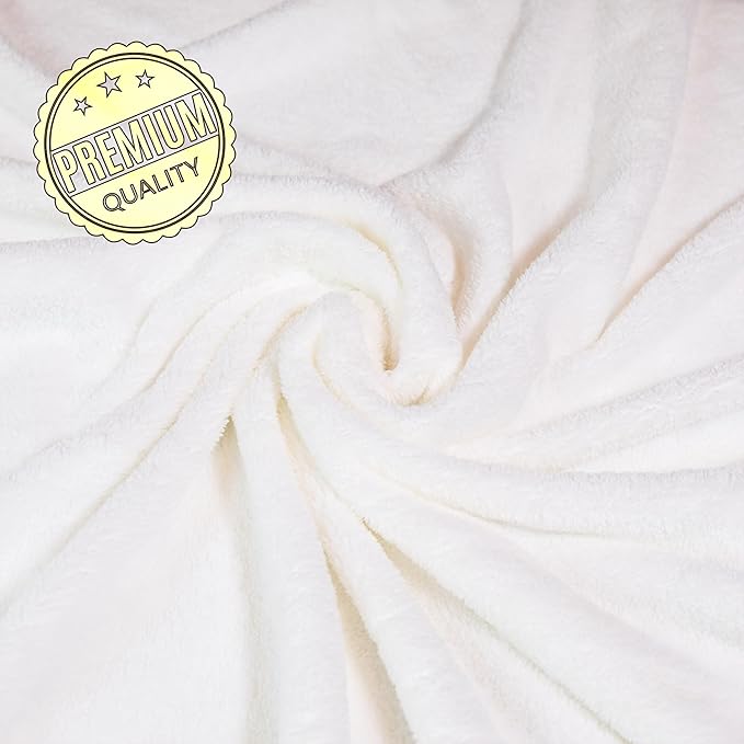 Ioly's Hooded Baby Bath Towels for Newborn Essentials 41" x 41" (Large) Kid Towel with Hood for Toddler Babies Infant Baby Towels with Hood Cosas para Bebes recien nacidos Baby Bath Items (White)