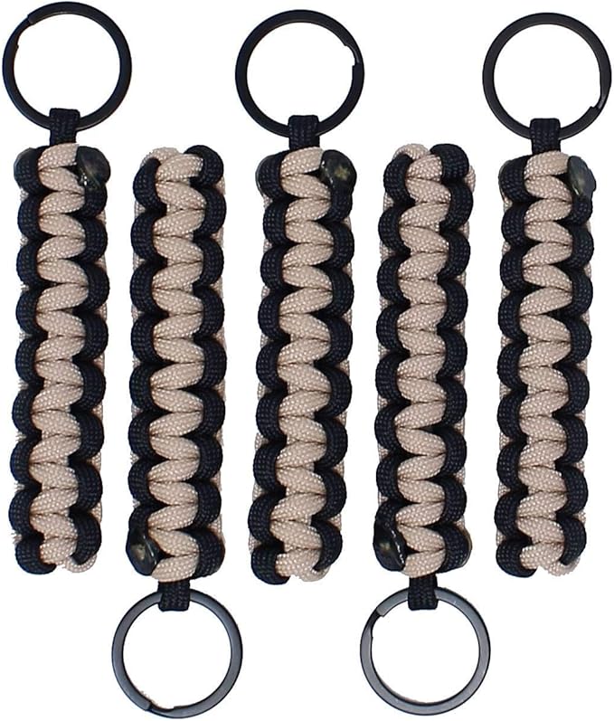 BubbasGarageTv - Large Heavy Duty Paracord Zipper Pulls (Tan)