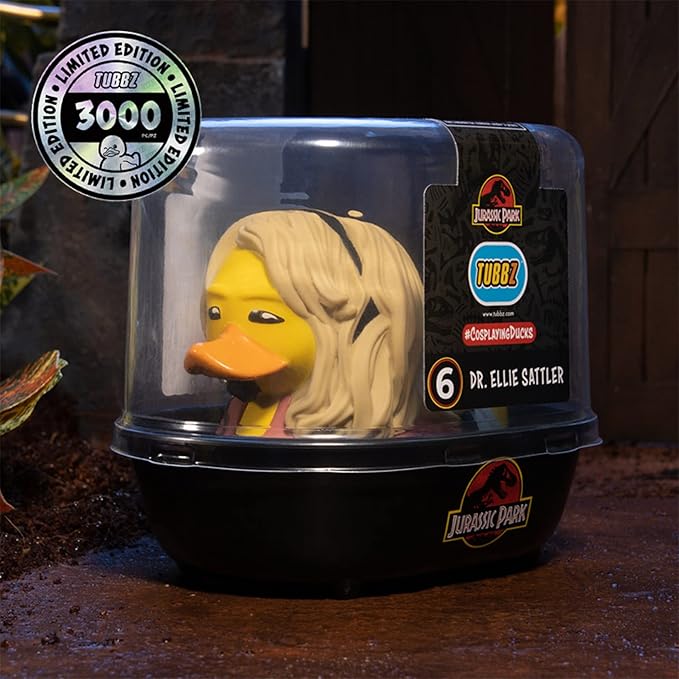 TUBBZ Dr Ellie Sattler Collectible Vinyl Rubber Duck Figure – Official Jurassic World Merchandise – TV & Movies