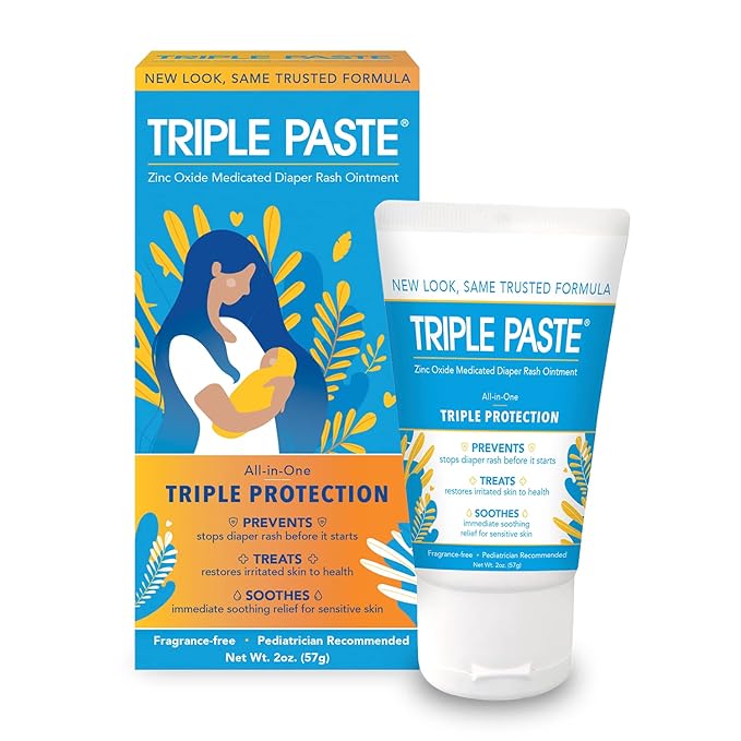 Triple Paste Diaper Rash Cream and Little Remedies Saline Spray Baby Care Bundle