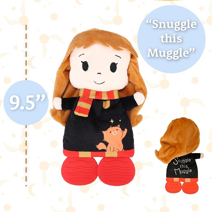 Kids Preferred Harry Potter Hermoine Security Blanket Lovey Teether Toys for Newborn Baby Boys and Girls 10 inches