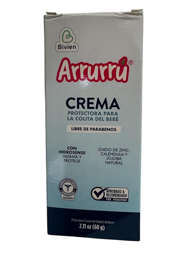 Arrurru Kit Abuelita Rosado - Colonia Rosa 220 ml - Shampoo Cabello Claro 220ml - Baño Líquido 220 ml - Crema Original 220 ml - Crema Protectora para la colita del Bebe 60 gr.
