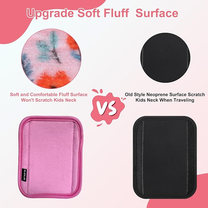 3 Pcs Car Seat Straps Shoulder Pads Suit for Kids : Ultra-Soft Child Car Seat Strap Covers, Kids Car Seat Strap Pads, Cute Plush Printed Seat Belt Covers, Hip Support, for Pushchair, Baby Stroller