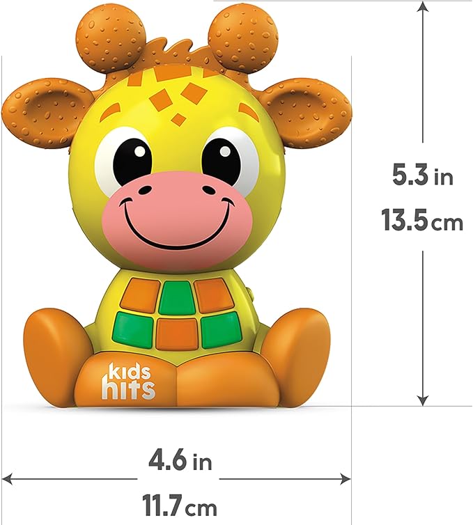 Kids Hits Babykins Moose Interactive Toy: Spark Joy and Learning for Kids 2 Years and Up - Bright Lights, Playful Tunes, and Educational Fun! (Yellow)