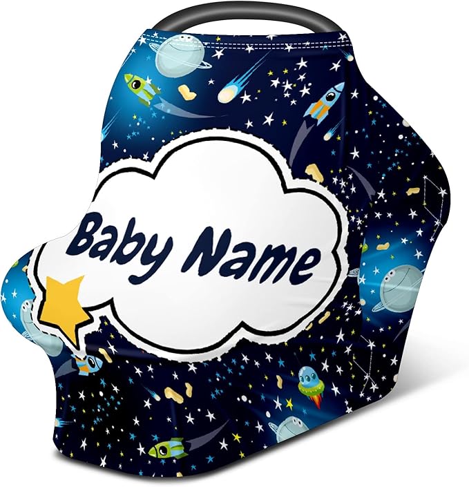 Baby Car Seat Stroller Cover Nursing Cover New Mom Breastfeeding Scarf Soft Stretchy Infant Carrier Cover Car Canopy Coverage