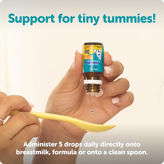Ddrops Baby Probiotic BB-12 + LGG Dual Support Liquid Drops - 30 Servings -Helps to Support Immune and Digestive Health - No Artificial Preservatives, Flavors or Colors