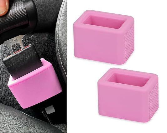 DS. DISTINCTIVE STYLE Seat Belt Holder Easy Access Seatbelt Accessories for Kids 2 Pieces (Lavender)