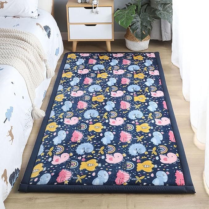 Play Crawling mat for Nursery Baby, Extra Soft Activity Floor Mat for Kids Playroom Bedroom- Cute Little ocean-150 * 200cm