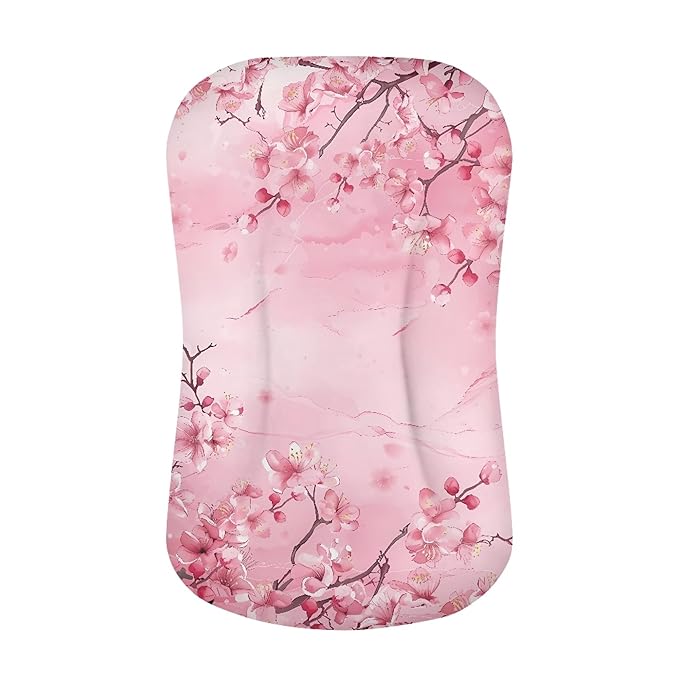 Peach Blossom Infant Lounger Cover Snuggle Me Pillow for Baby Lounger Sleeping for Newborn Pink Crib Mattress Sheets