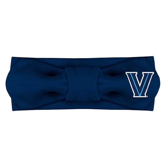 Creative Knitwear Villanova Wildcats Infant Girls Navy Solid Hair Knot Headband Embroidered Logo - Size Newborn - 4T