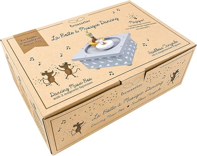 Trousselier - The Little Prince - Dancing Music Box 2 Figurines - Ideal Birth Gift - Musical Box for Baby Child Girl Boy - Beautiful Blue Danube by Strauss