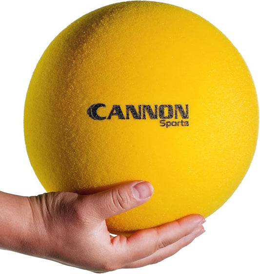 Cannon Sports Soft Foam Ball – Uncoated Medium Density Ball - Lightweight, Safe Play, Indoor/Outdoor Fun - Great for Volleyball, Basketball, Soccer, Dodgeball, and More
