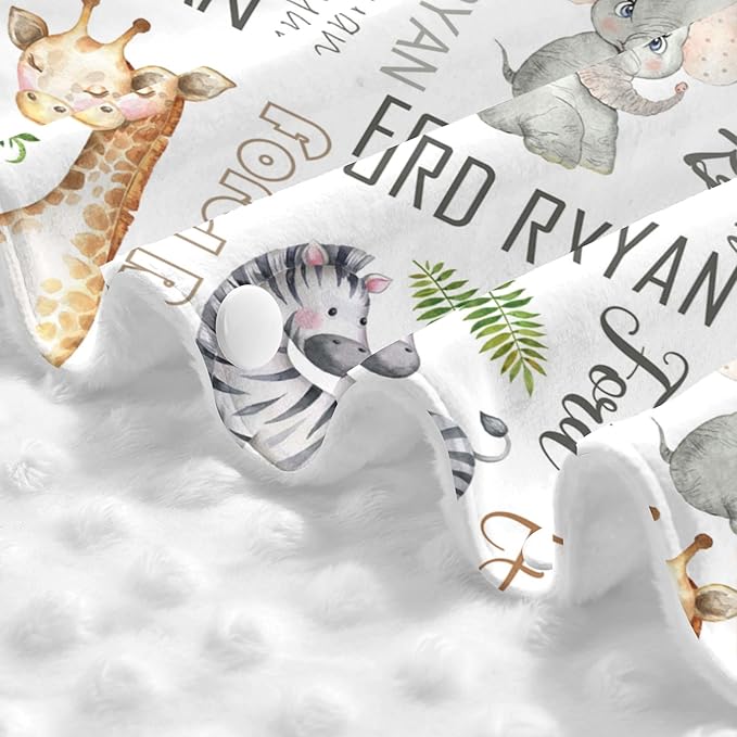 Personalized Car Seat Covers for Babies Custom Name Car Seat Canopy for Newborn Baby Boys Girls 2 in 1 Mom Nursing Breastfeeding Covers Woodland Minky Baby Carrier Covers with Peekaboo Opening