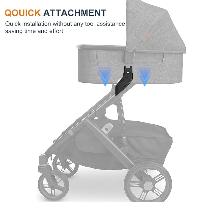 UTNVBTR Upper Adapter Accessories Compatible with UPPAbaby Vista, Vista V2, and Vista V3 Strollers – Secure Fit for Bassinet, Toddler Seat, Aria, Mesa V2, or Mesa Max Infant Car Seats – 1 Set