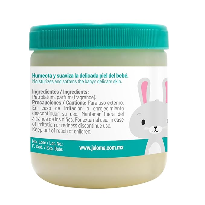 Jaloma Baby Petrolatum, Baby Vaseline Moisturizes and Softens Baby Skin, 8.11 Oz Jar (Pack of 2)