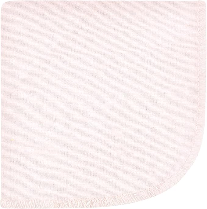 Hudson Baby Unisex Baby Flannel Cotton Washcloths, Pink Bows 12 Pack, One Size