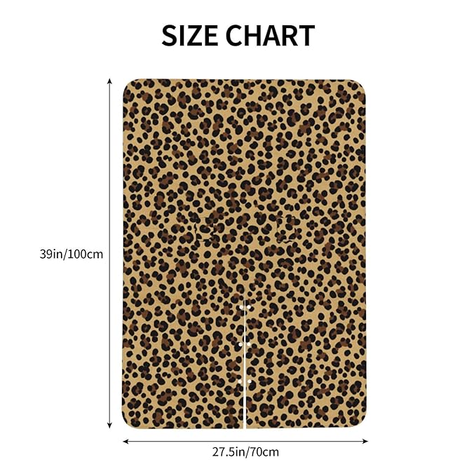 KiuLoam Animal Leopard Cheetah Print Baby Car Seat Canopy, Nursing Cover Breastfeeding Scarf, Stretchy Soft Breathable Infant Carseat Cover for Babies Boys Girls