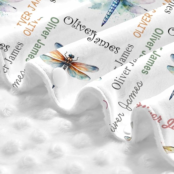 Personalized Baby Car Seat Canopy with Name Custom Minky Dragonfly Car Seat Covers Nursing Cover for Breastfeeding Multi-Use Cover Infant Carrier Carseat Winter Cover for Newborn Girls Boys