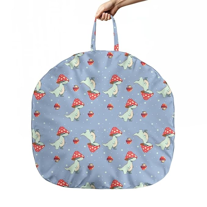 Newborn Lounger Cover, Mushroom Print Breathable Newborn Lounger Cover Soft Snug Elastic Baby Recliner Slipcover for Most Standard Baby Lounger