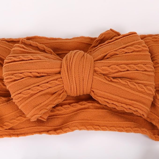 3 Pcs Halloween Baby Bows Headbands Soft Nylon Hairbands Super Elastic Headband Hair Accessories For Baby Girls Infant Toddler Essentials (Black Purple Orange, Mid)