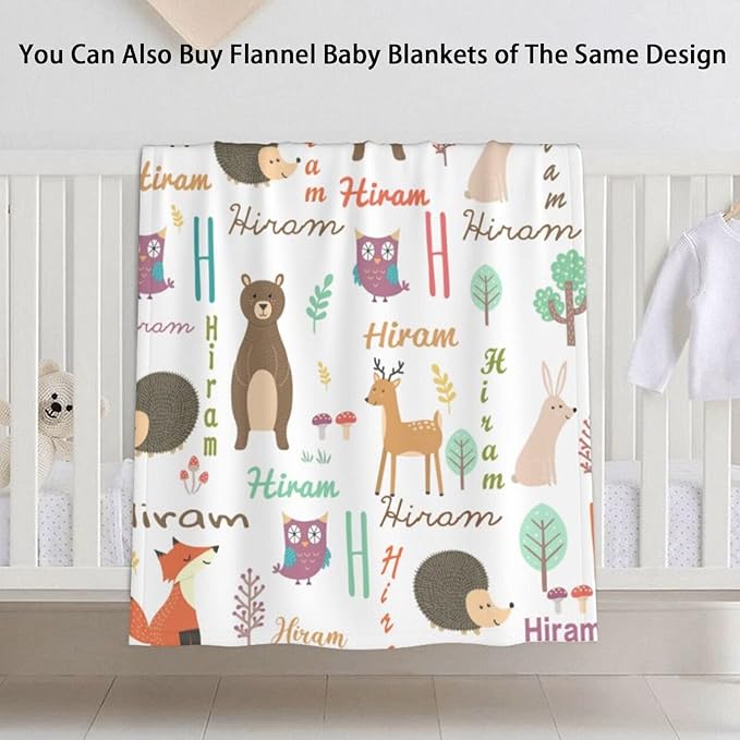 Personalized Name Car Seat Covers for Babies, Peekaboo Opening Car Seat for Baby Boys Girls, Multi Use Mom Nursing Breastfeeding Covers, Minky Carseat Canopy for Newborn Infant, Cute Animal