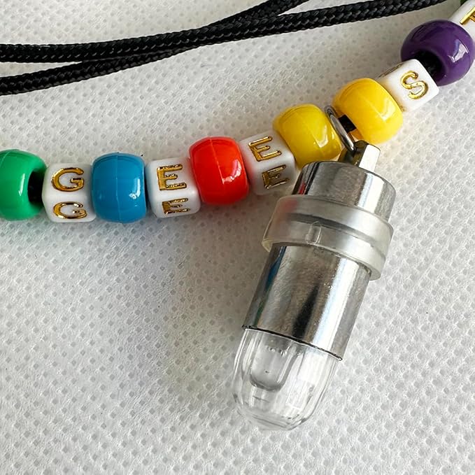 Mougee Flow Star Clip - Carry Your Flow Star Around in Style - Adjustable Length, Heavy Duty Clips, LED Light (Rainbow)
